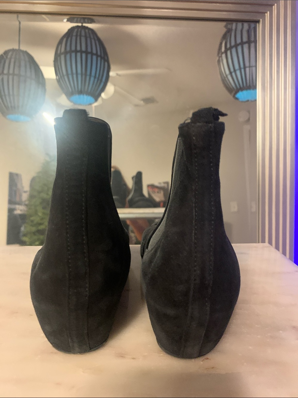 Aquatalia Black Suede Ankle Booties - Picture 4 of 8